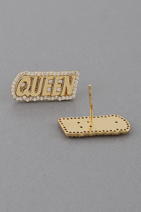 Queen Stud Earrings
