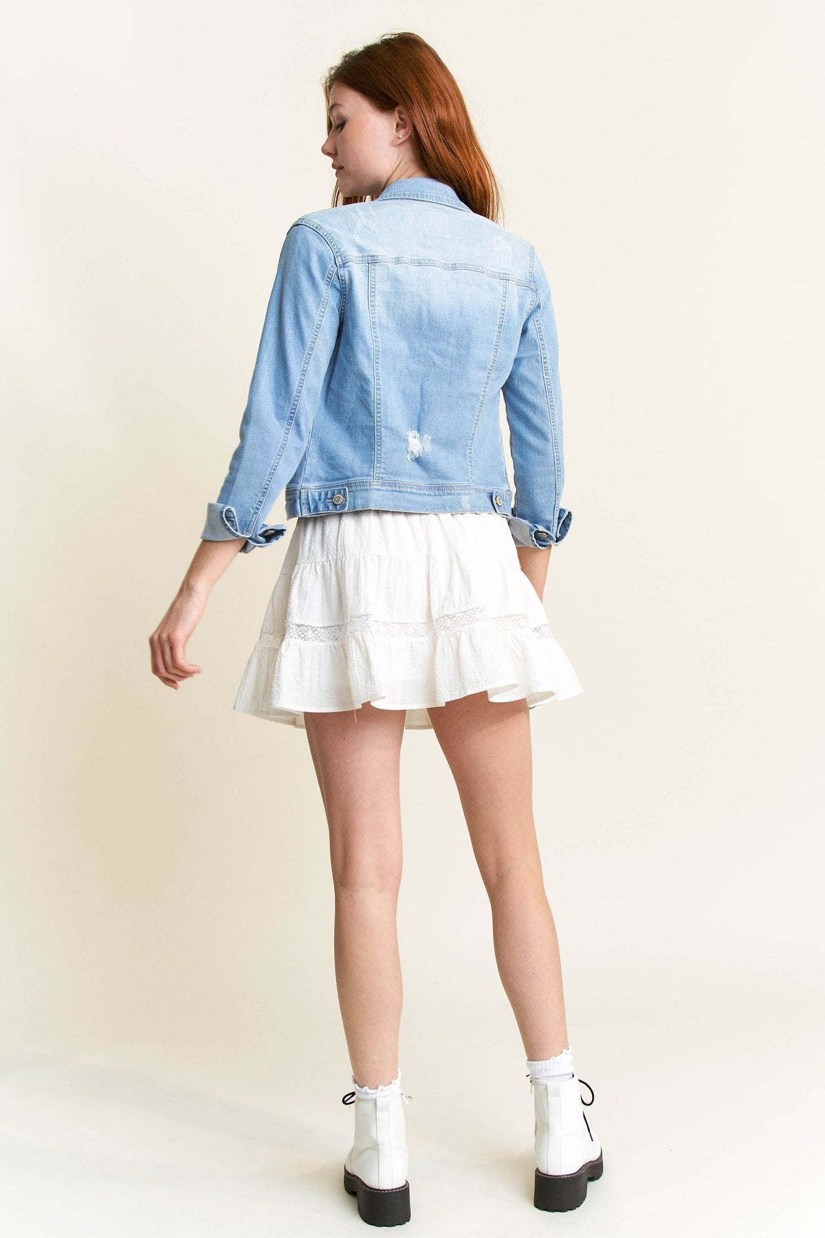 Classic Destructed Denim Jacket