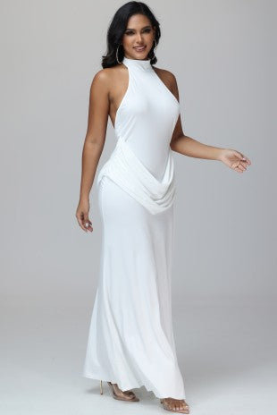 Mila Mock Neck Sleeveless Maxi Dress