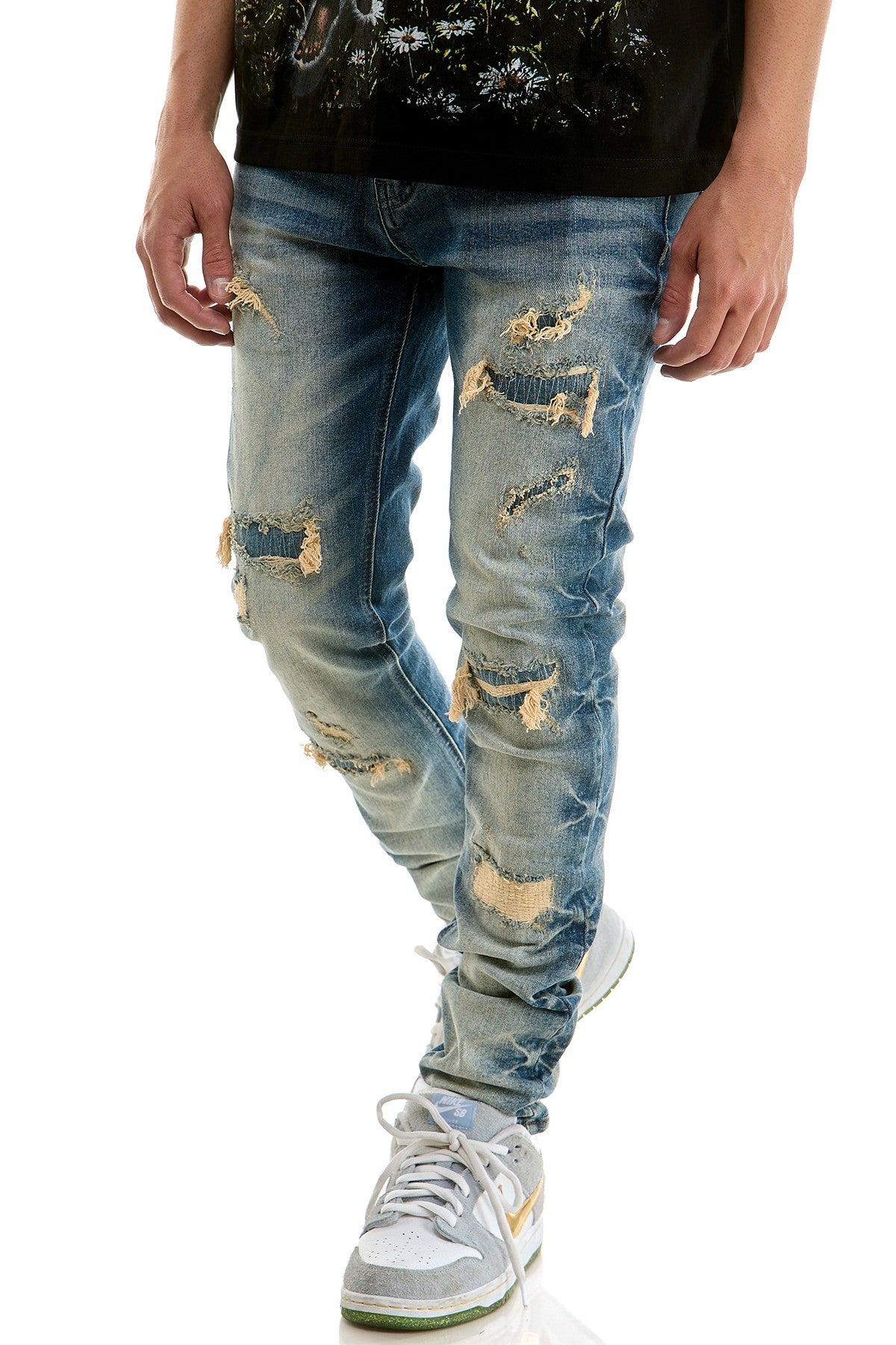 Skinny Fit Blue Jeans