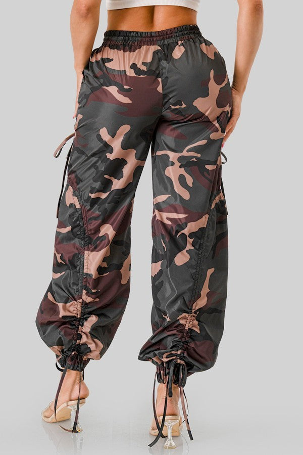 Camo Tie Cargo Camo Pants