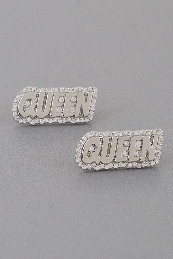 Queen Stud Earrings