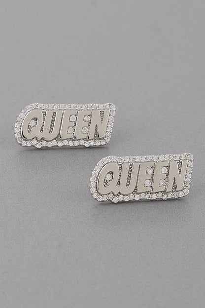 Queen Stud Earrings