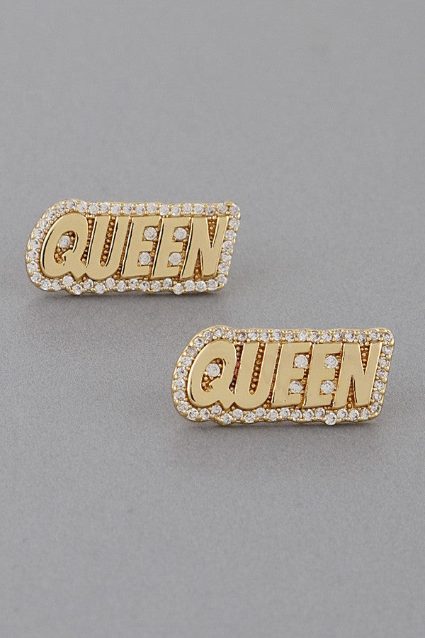 Queen Stud Earrings