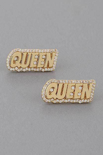Queen Stud Earrings