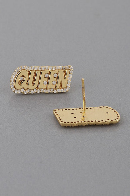 Queen Stud Earrings