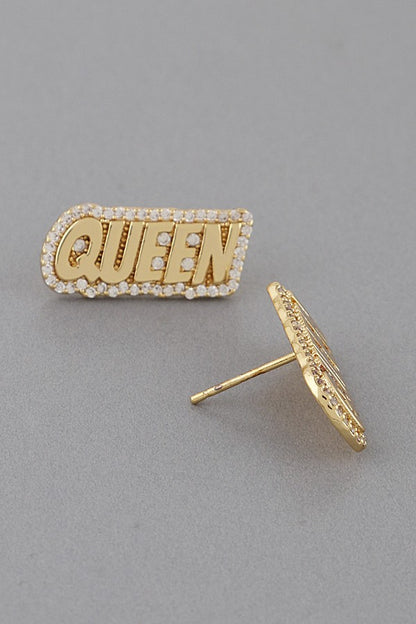 Queen Stud Earrings