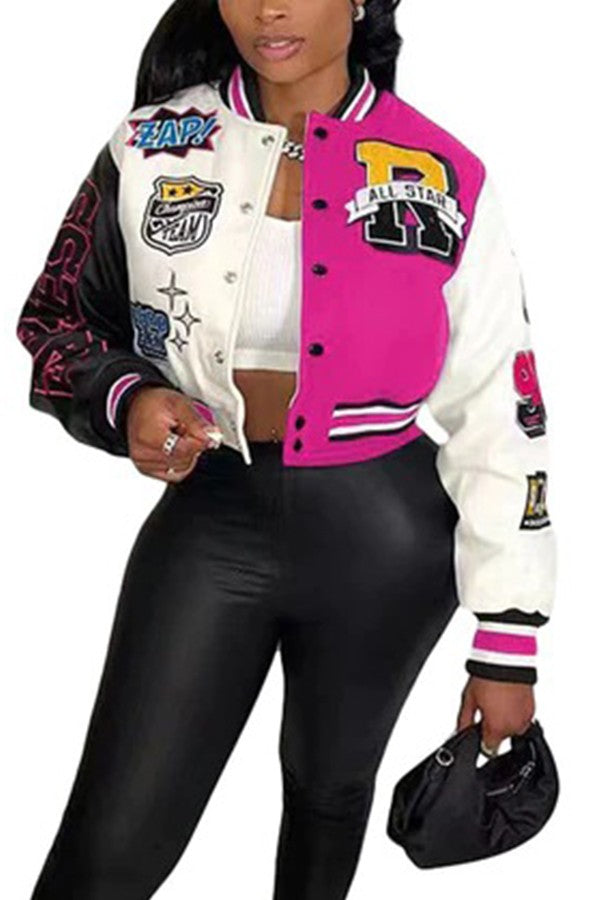 Y2k Single Breasted Baseball Streetwear Jacket