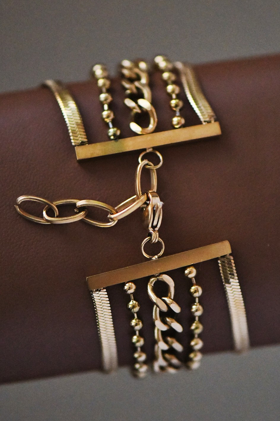 18k Gold Waterproof Stainless Steel Chain Bracelet