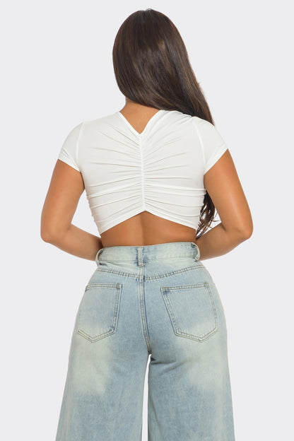 Short Sleeve Crop Top