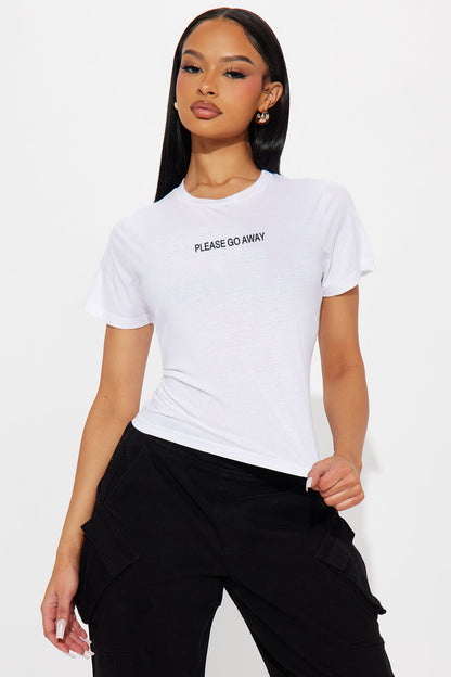 Please Go Away Lettering Tee