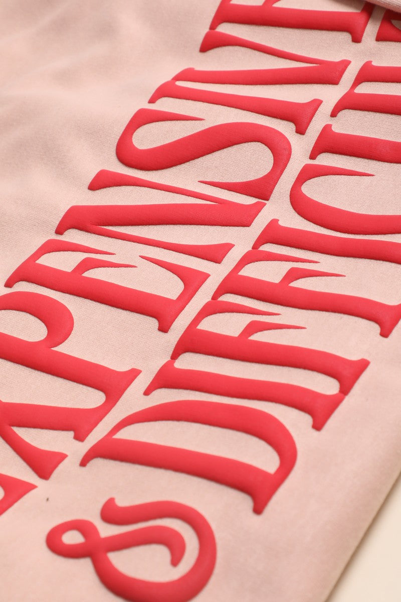 Expensive & Difficult Puff Midweight Sweatshirt – Statement Graphic