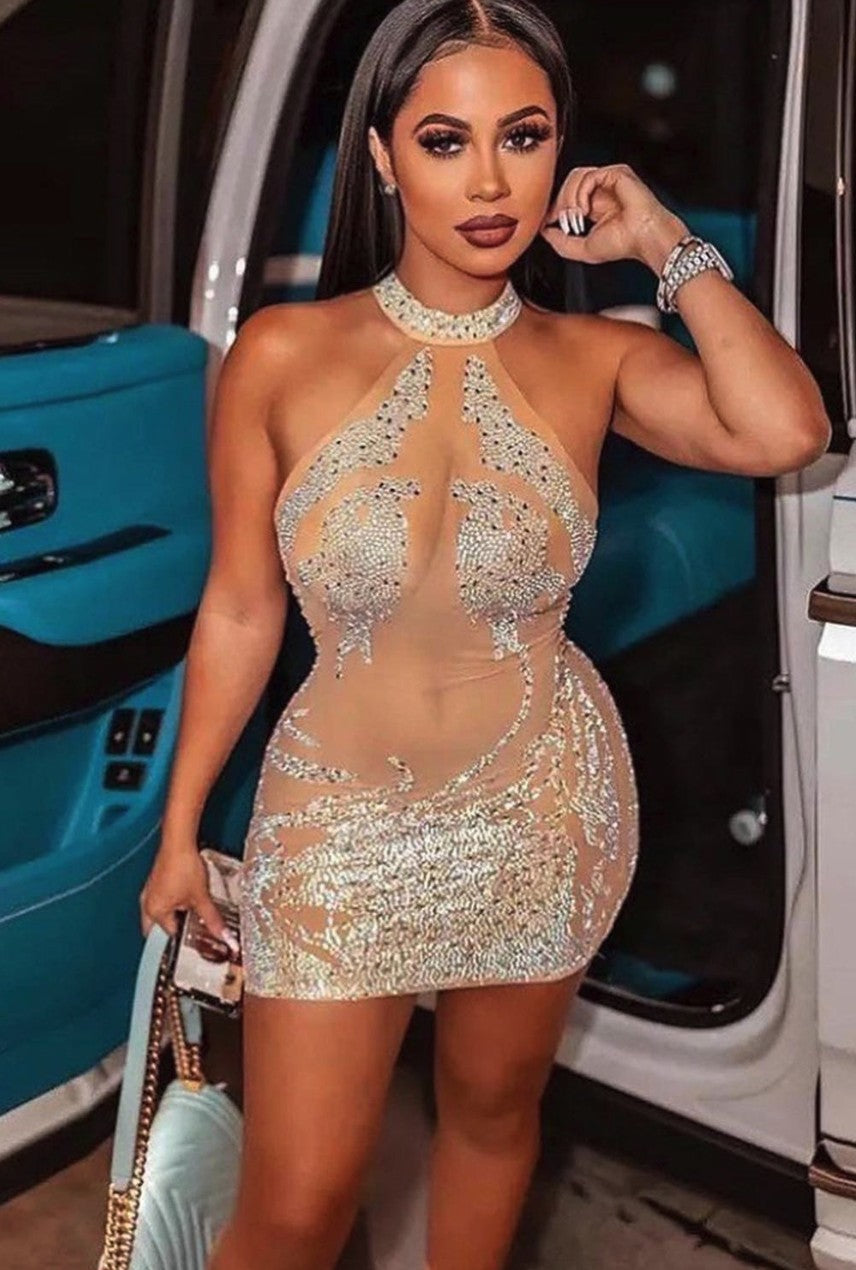Sexy Rhinestone Dress
