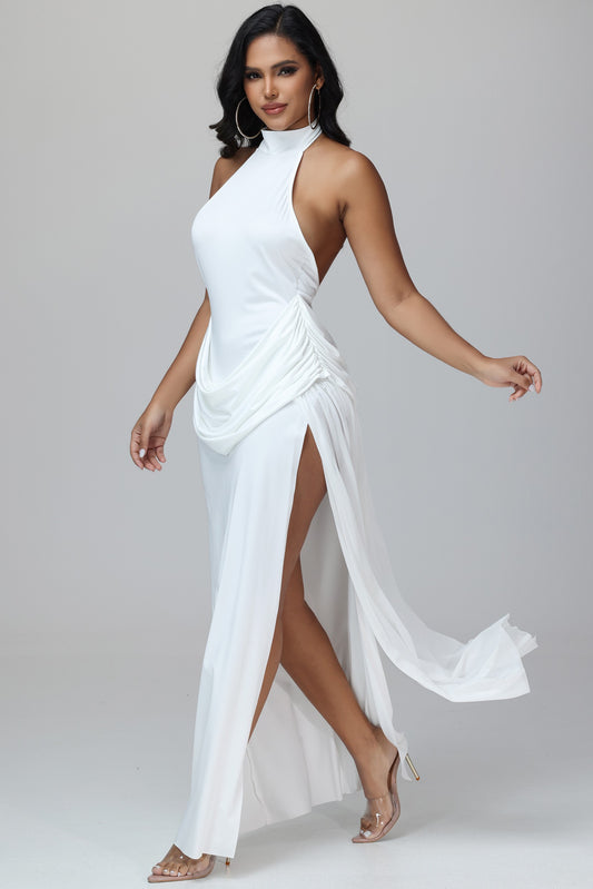 Mila Mock Neck Sleeveless Maxi Dress