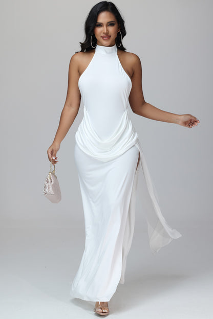 Mila Mock Neck Sleeveless Maxi Dress