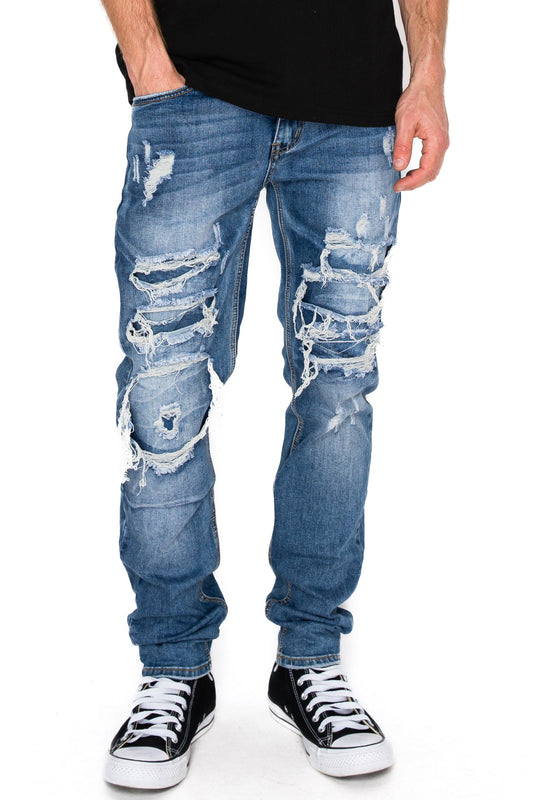 Rip And Repair Denim Jeans