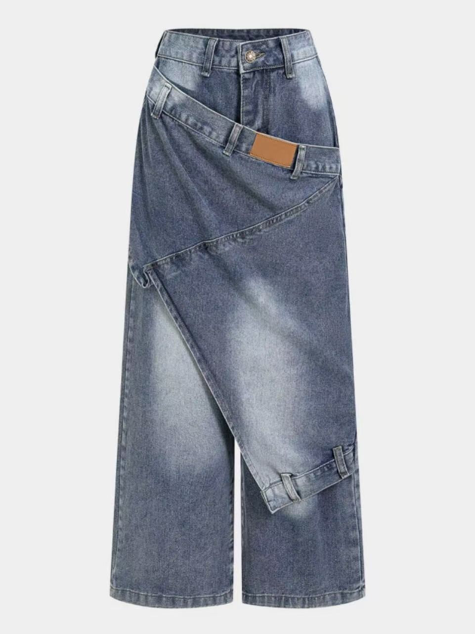 Layered Straight Leg Jeans