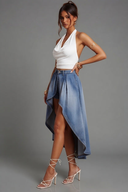 Hi Lo Skirt Attached Shorts