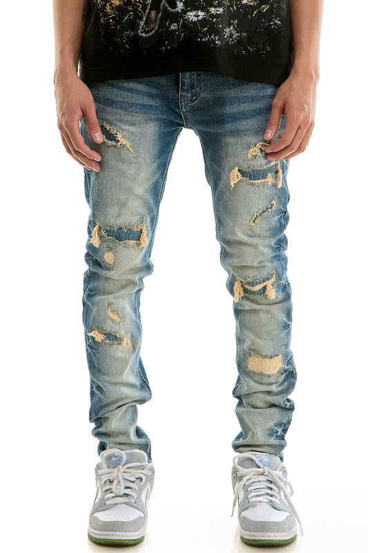 Skinny Fit Blue Jeans