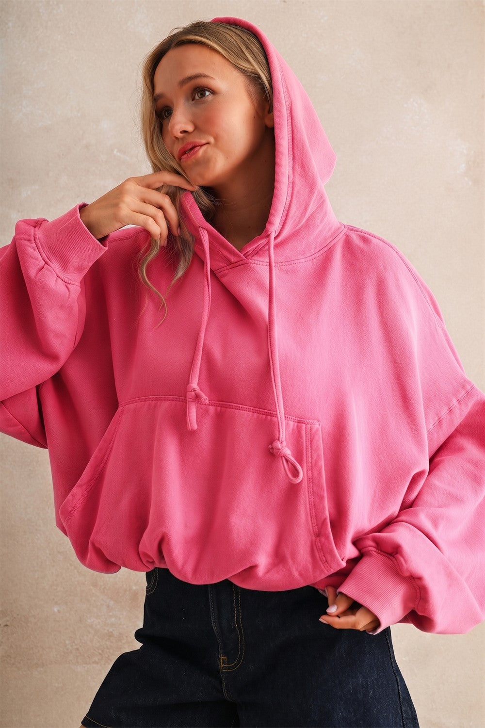 Vintage Washed Cloud Soft Relaxed Oversized Essential Hoodie